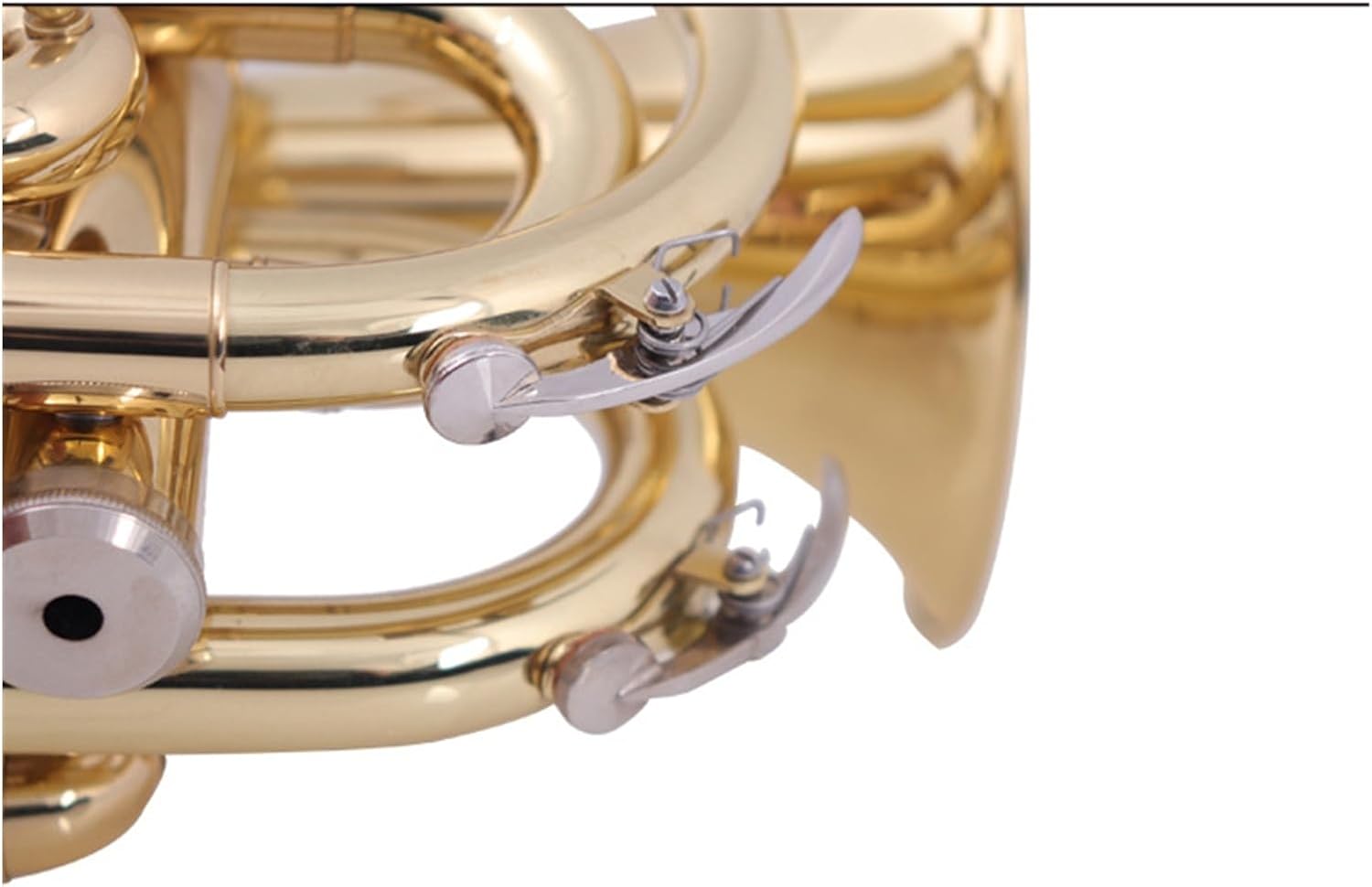 Portable Trumpet B Flat Mini Cornet Brass Musical Instrument