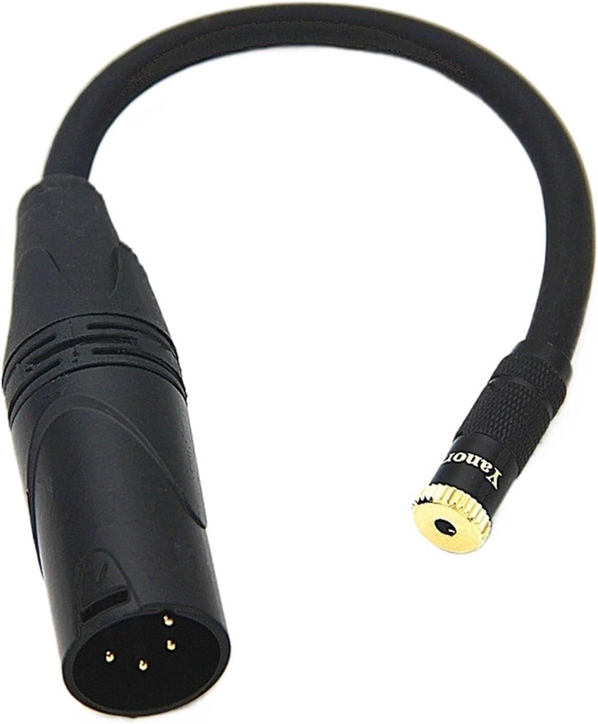 COKYIS Male 4 Pin XLR Balance to 3.5mm 2.5mm 6.35mm 4.4mm Female Audio Cable DAC Stage 4 Core XLR Headphone Adapter Cable(4PXLR - 2.5MM Female)