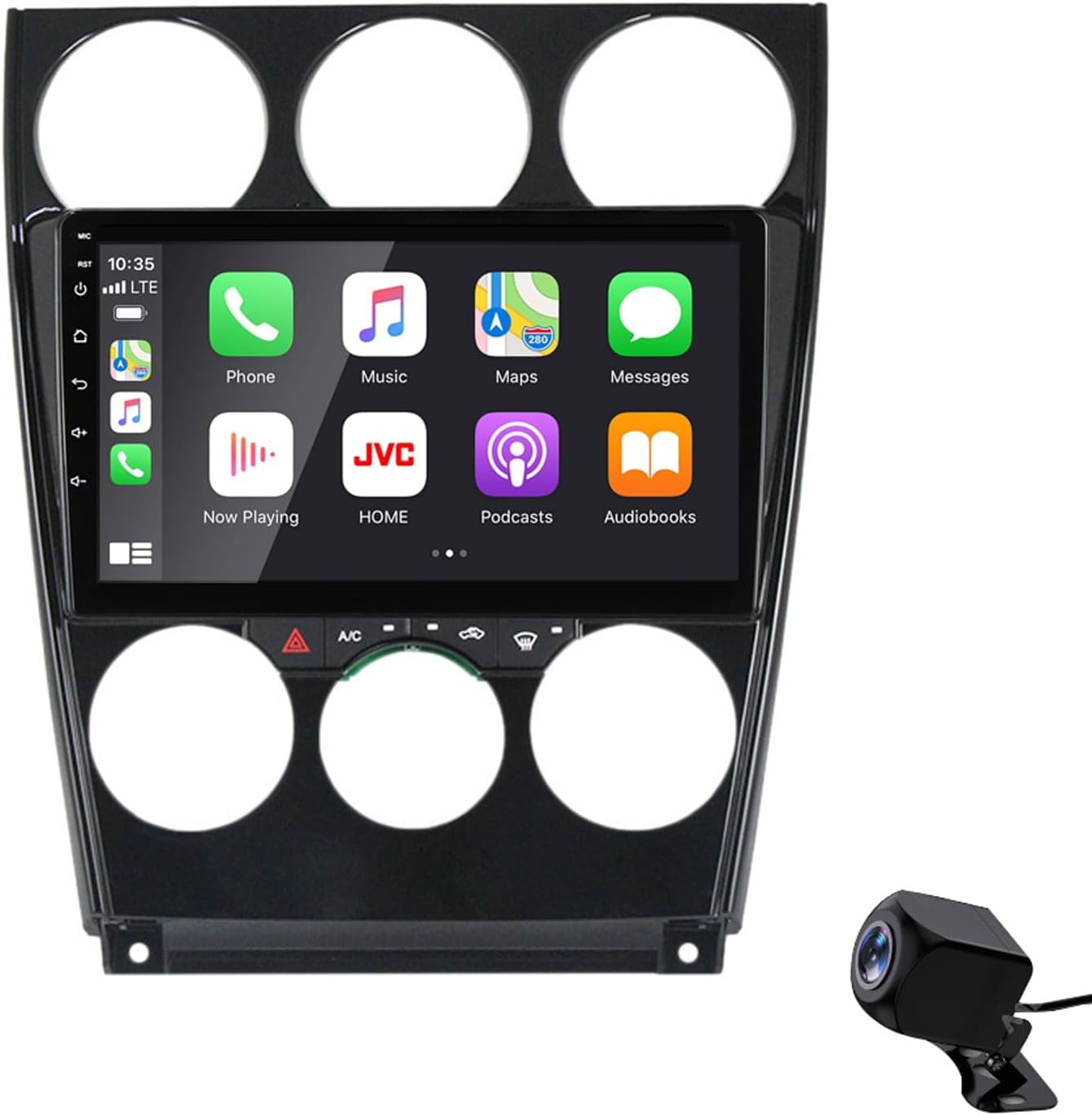 Wireless Car Stereo for Android 12 Bluetooth Portable FM/AM RDS Radio 5G WiFi/USB Tethering SWC GPS Navigation for Mazda 6 2004-2015