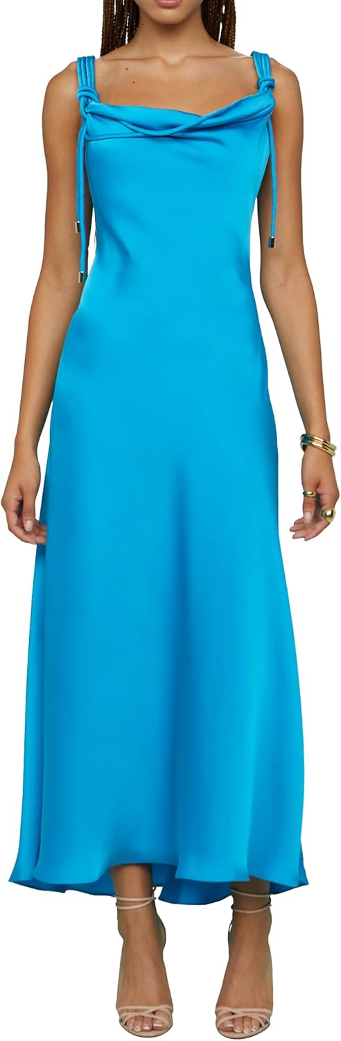 AMUR Women's Liza Pleated Midi Dress