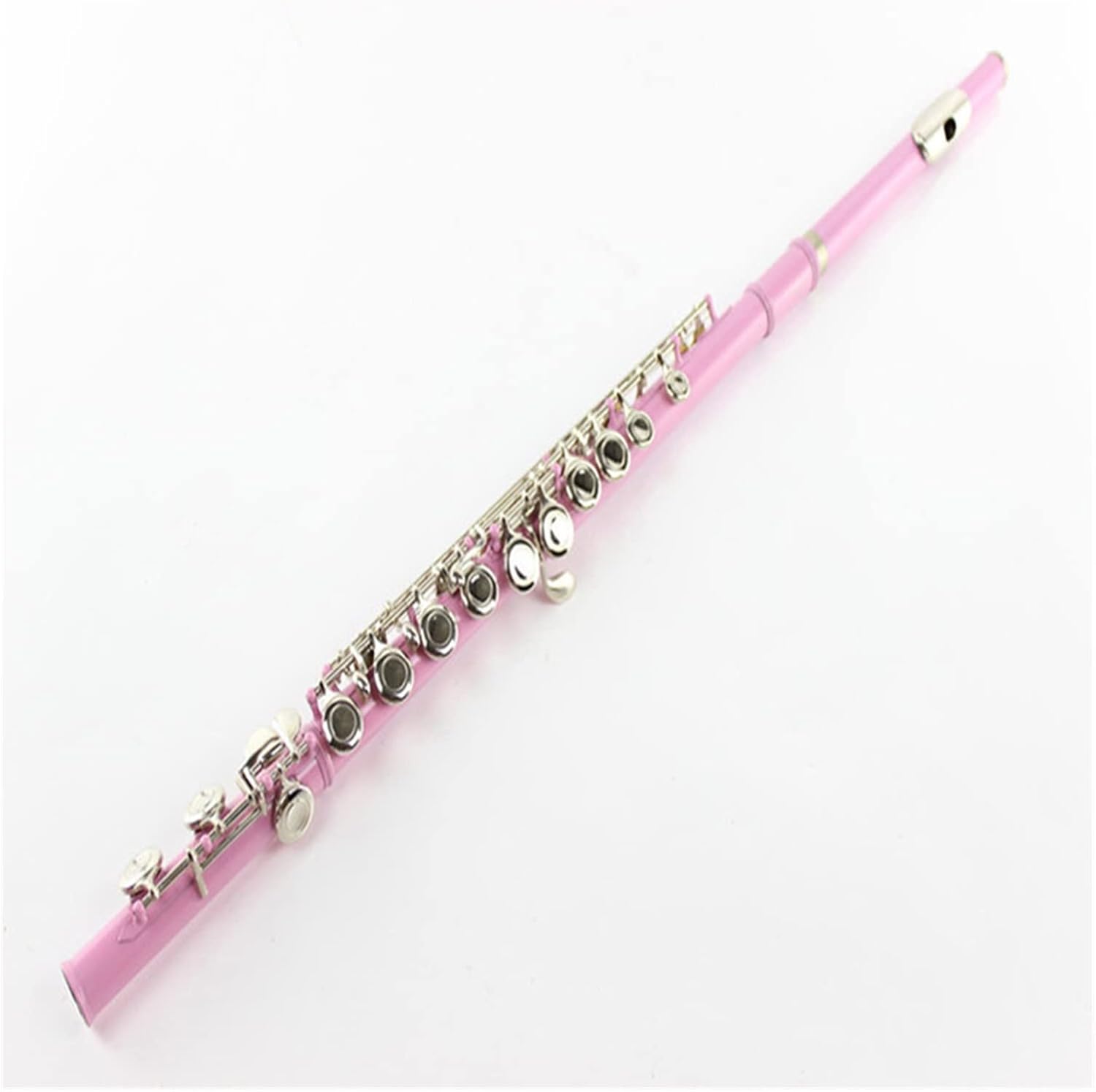 Flutes Musical Instrument Wind Instrument Color Flute 16 Hole Closed Hole C Flute Pink B Tail E Key Nickel Silver Flute