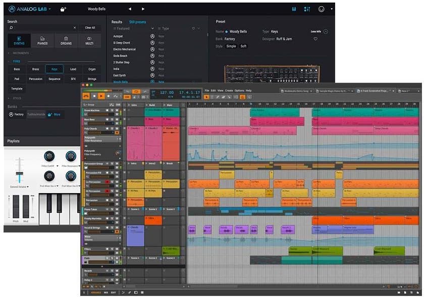 Artesia ARB-4 Recording Bundle - Professional 24-bit USB Audio Interface with Studio Monitor Headphones+ Cardioid Condenser Microphone + Desktop Headphone Hanger + Mic Cable + Bitwig studio 8