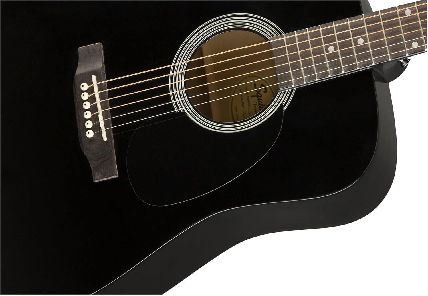 Squier SA-150 Dreadnought Acoustic Guitar, Black