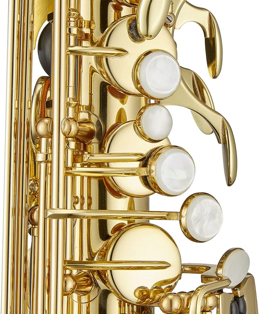 Antigua Winds PowerBell Professional Eb Alto Saxophone(Yellow brass with lacquered finish/enlarged bell/new neck design/ergonomic design/hand engraving/ABS case)/WRAS4248LQ