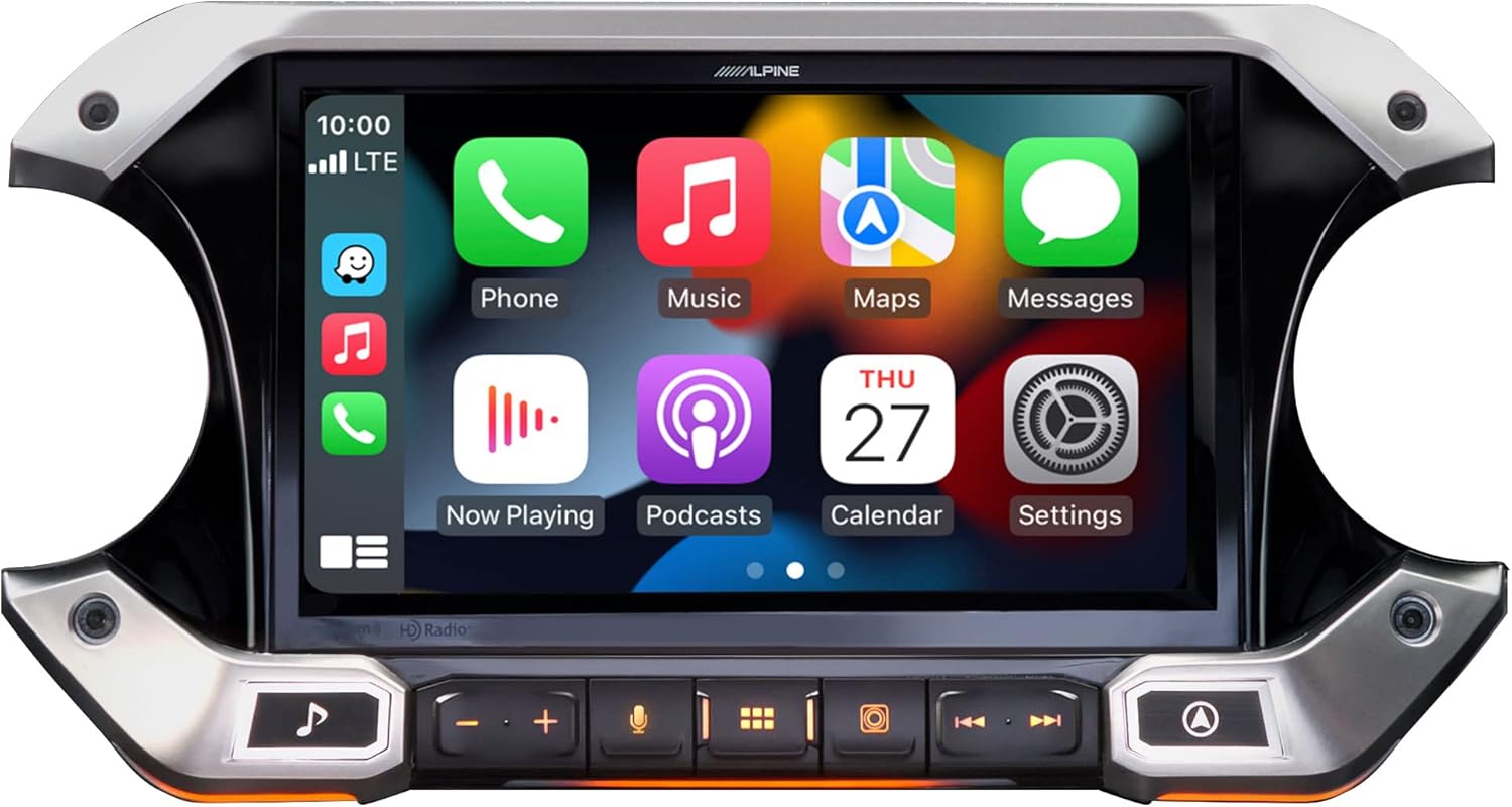 Alpine i509-WRA-JL 9-Inch Multimedia Receiver Compatible with 2018-Up Jeep® Wrangler and 2020-Up Gladiator