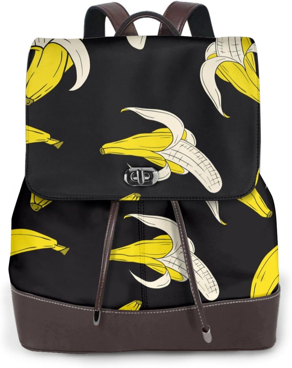 Banana3 for Womens Backpack Purse Microfiber PU Anti-theft Large Fashion Designer Travel Bag Ladies Shoulder Bags