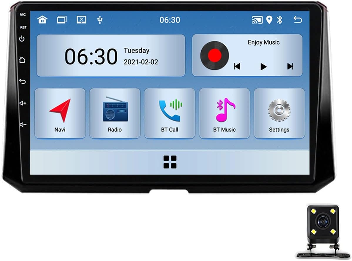Double Din Car Stereo, 9 Inch Touchscreen Car Radio Receiver for Toyota Corolla 12 2018~2020 with Mirror Link, Bluetooth, Backup Camera, Steering Wheel Control, FM/AM Car Radio, USB