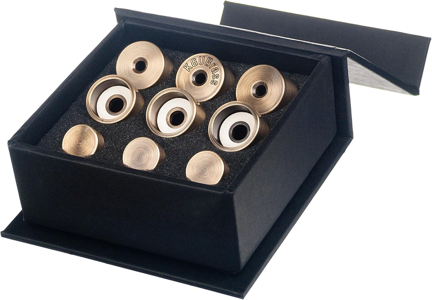 Trumpet Trim Kit for improving the sound. For all Yamaha & Stomvi trumpet. Custom made KGUBrass (HEAVY, Antique Bronze Lacquer)