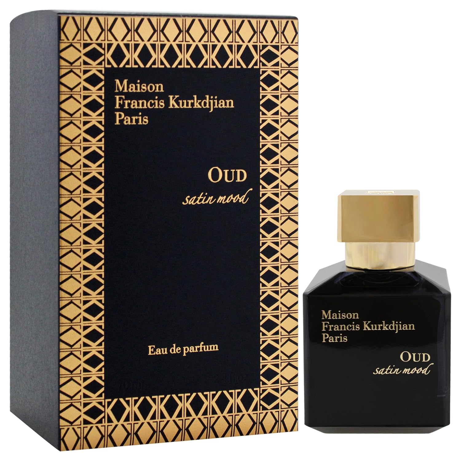 Maison Francis Kurkdjian Oud Satin Mood Eau De Parfum Spray, Vanilla Scented Amber Accord, 2.4 Fl Oz