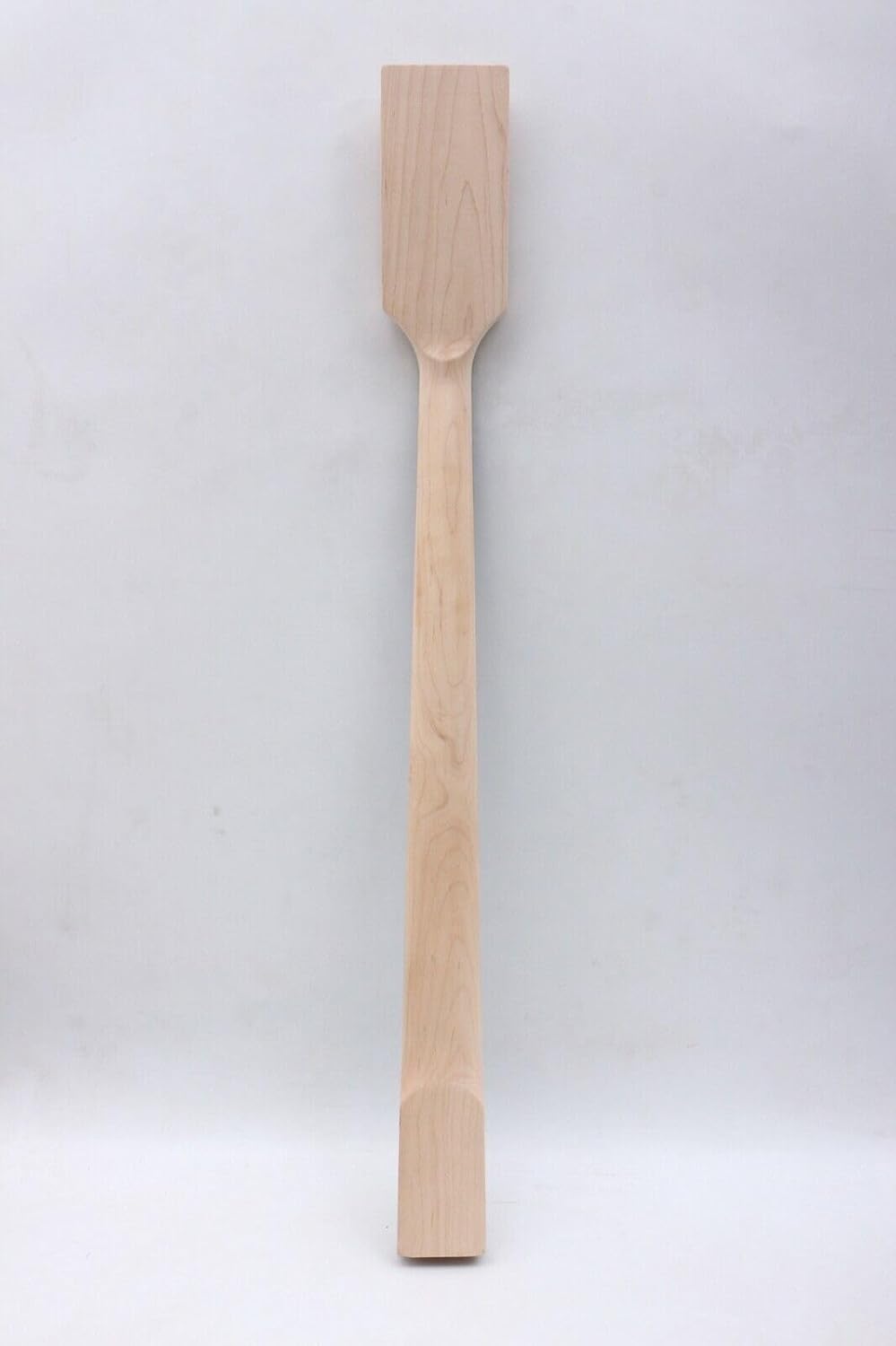 Maple Unfinished Electric Bass guitar neck 24 Fret 34inch Rosewood Fretboard Paddle head Dot Inlay Electric Guitar Neck Replacement (24 Fret 34inch （38mm nut width, 65mm heel width）)