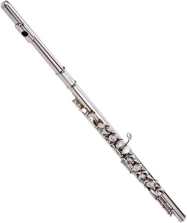 Flute Flute Silver Plated 16 Hole C Key cupronickel Woodwind Instrument with Gloves Flutes Musical Instruments