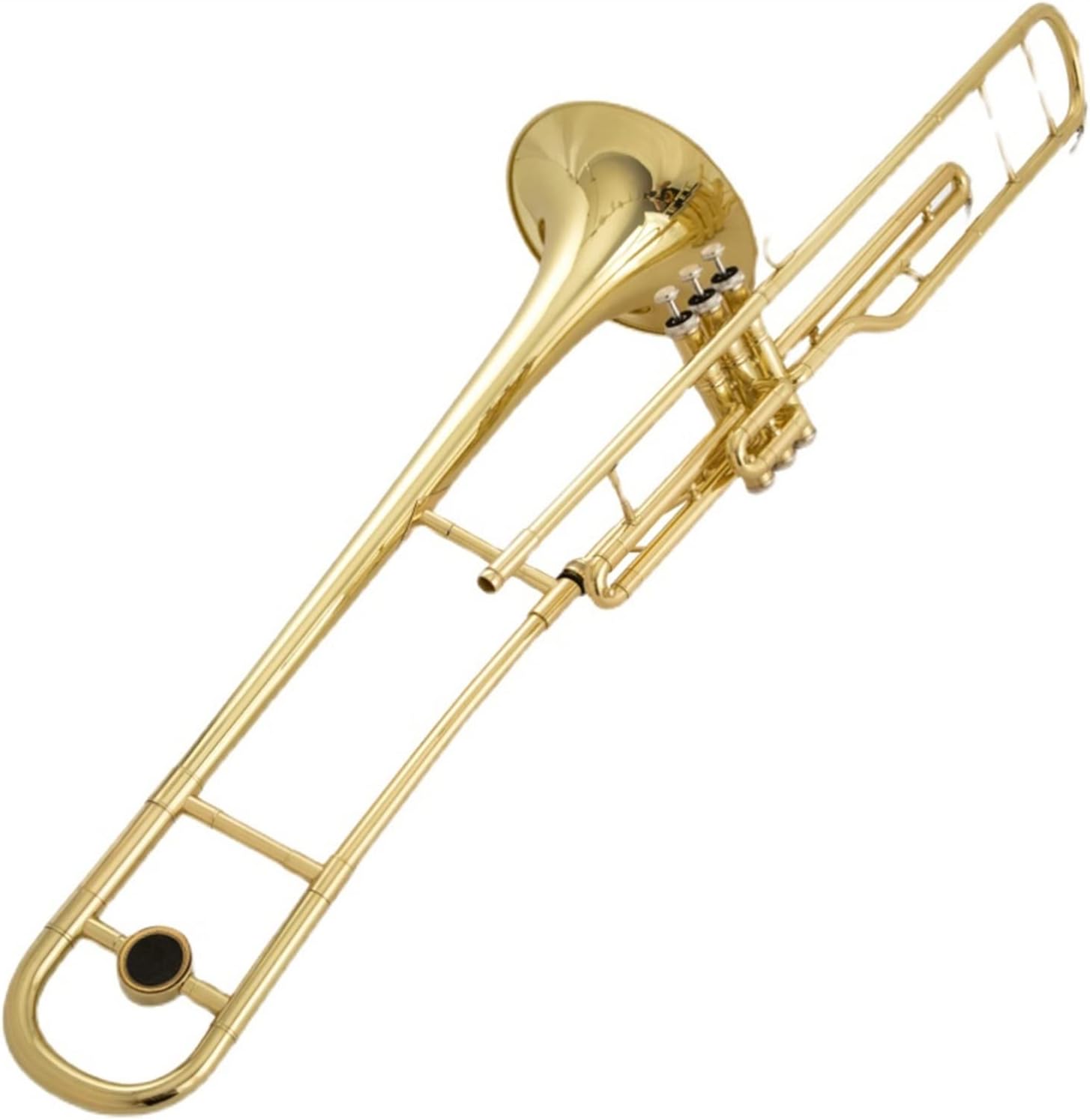 FLFL Student Trombone B Flat Key Piston Marching Trombone Musical Instrument