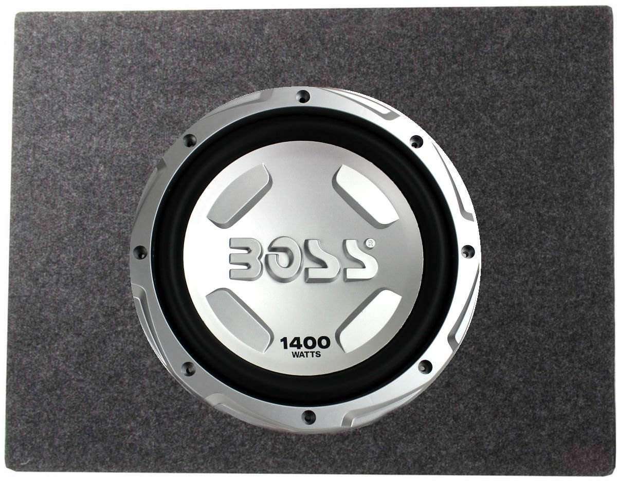 Boss Chaos CX122 12-Inch 1400 Watt Power Subwoofer 4 Ohm and Q Power TW12 Single 12-Inch Sealed Car Audio Subwoofer Box Enclosures