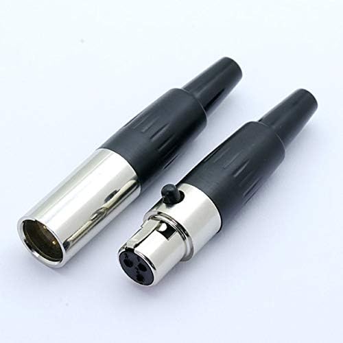 Davitu Electrical Equipments Supplies - 22sets Mini XLR 3 4 5 Pin Male + Female Plug XLR Audio Microphone Connector MIC for Cable Soldering Straight Adapter - (Color: 3PIN)