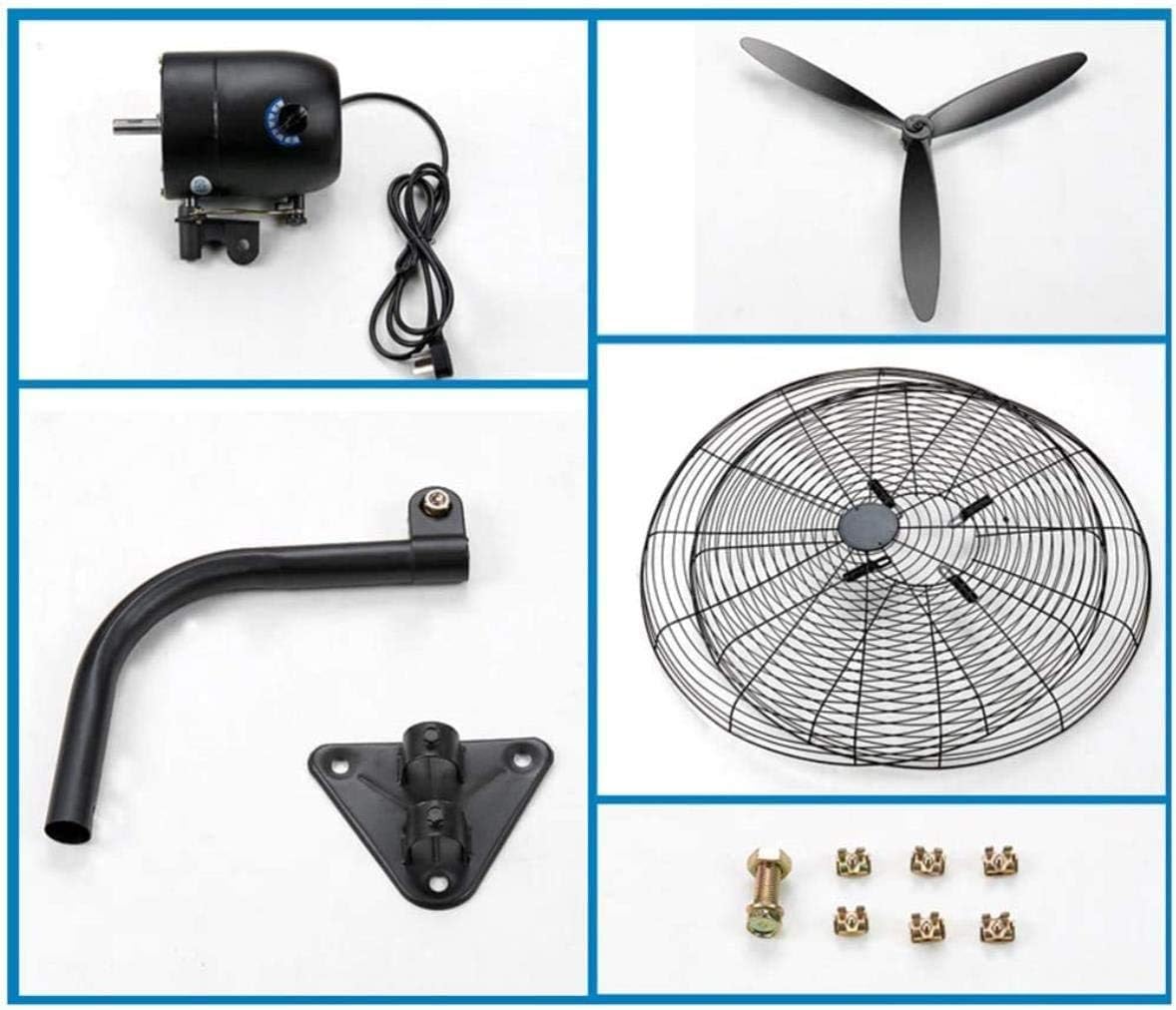 Residential Wall Mount Industrial Wall-Mounted Fan Air Cooling Fan with Remote Control, High-Speed Three-Speed Adjustable, Rotary Oscillation, for Commercial Industry,780mmx750mm ( Size : 780mmx750mm
