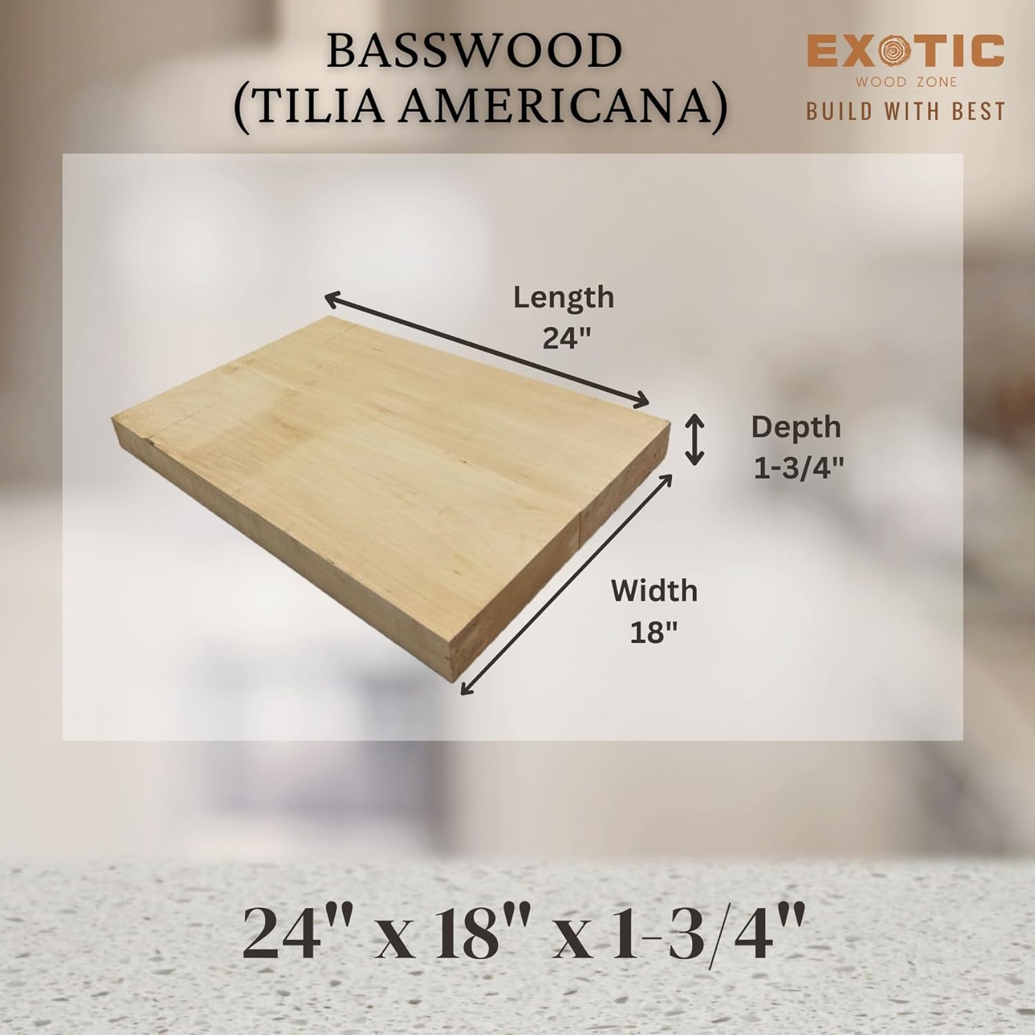 Exotic Wood Zone | Basswood Electric/Bass Semi Explorer Musical Guitar Body Blanks | Luither Tonewood Suppliers | 24