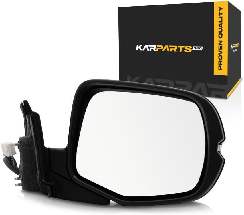 KarParts360 For Honda Pilot 2019 2020 2021 2022 Door Mirror Passenger Side | Power | Heated | Paintable | Manual Folding | EX Model | With Signal Light | Excluded Memory | HO1321334 | 76200TG7A81ZD