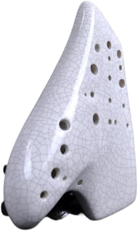 Triple Pipe Ocarina Flute – AC Tenor Ceramic Wind Instrument with Legend Holes, Professional Smooth Tone Ocarina for Performance, Practice, Music Therapy, Collectible Musical Accessory
