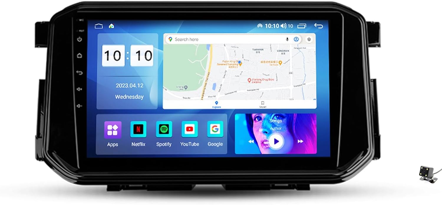 Car-Play & Android Auto Car Stereo Receiver, Android 12 Ultra-Thin Car Radio, Compatible with Nissan Terra Xterra 2018-2022, Bluetooth 5.0/5 Sets of UI, 10.1'' Touchscreen FM RDS SWC Camera