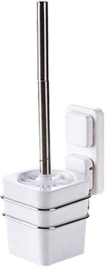 Toilet Brush Household Brush and Bracket Set Wall-Mounted with Sturdy Base