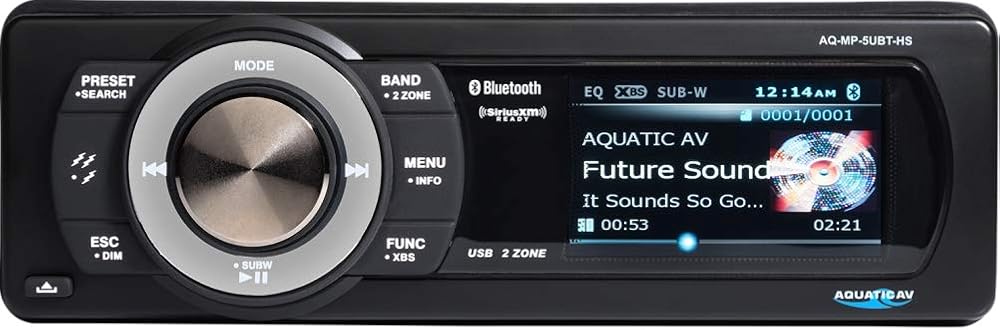 Aquatic AV Bundle of 2 Items AQ-MP-5UBT-HS Digital Media Receiver for Harley-Davidson with SiriusXM SXV300V1 Connect Vehicle Tuner