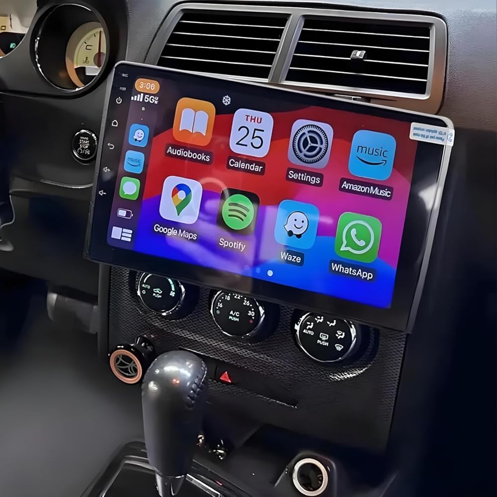 PHEZEN 10.1 inch Touchscreen Car Stereo Fit for Dodge Challenger 2009-2011, Android 15 Double Din Car Radio with Carplay & Android Auto in-Dash Navigation BT Mirror Link WiFi Backup Camera 2+64G