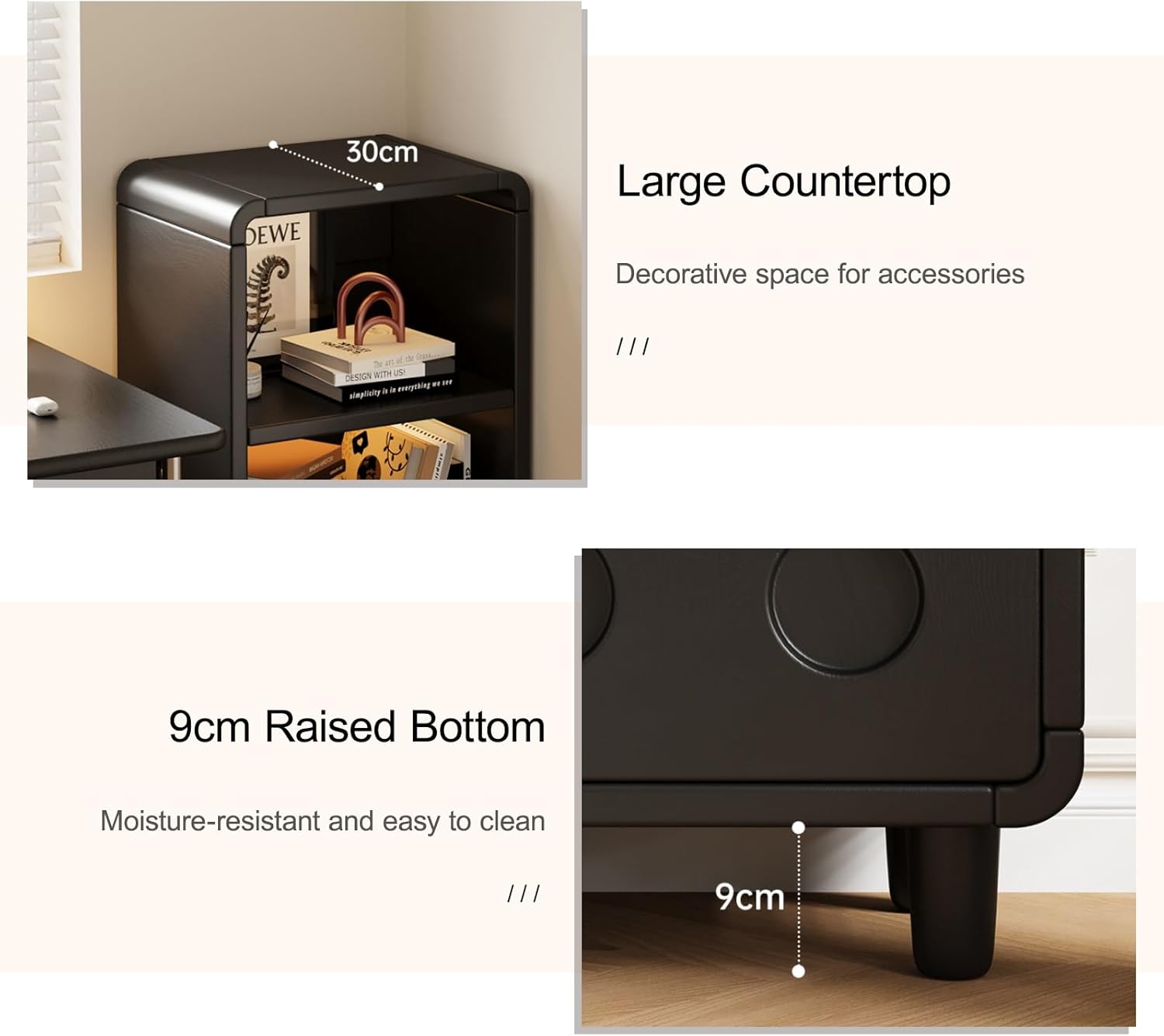 2/3/4 Tier Open Narrow Bookshelf with Foot Sturdy Kids Storage Shelves, Corner Shelf Stand with Drawer for Living Room Home Office Study(120cm/47in)