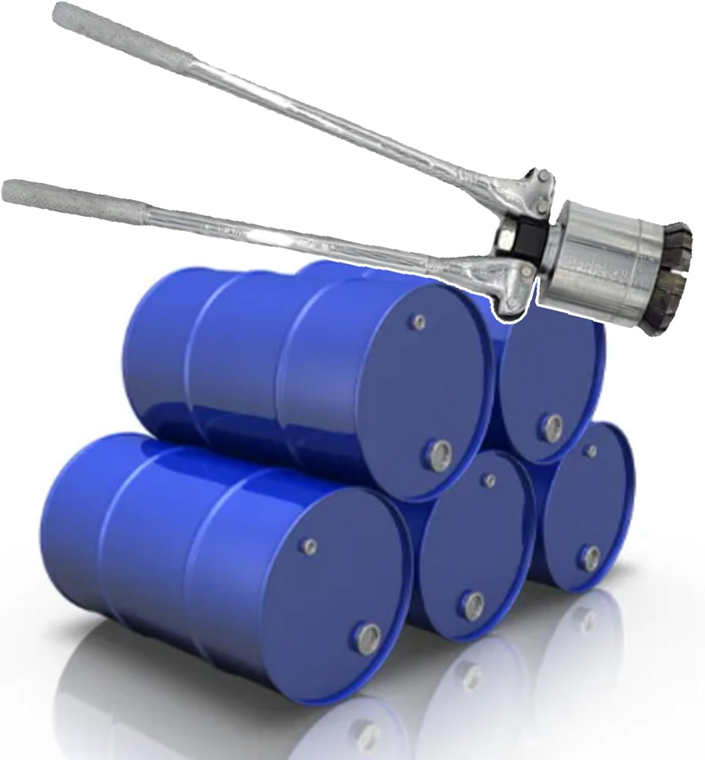 200L 53 Gallon Oil Drum Sealing Machine, Crimper Sealer, Oil Barrel Sealing Machine, Oil Barrel Cap Crimping Tool Crimper Sealer,35mm