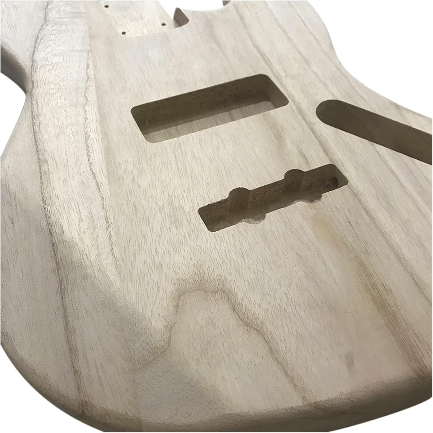 Unfinished Guitar Kit Polished Wood Type DIY Electric Guitar Barrel Body Maple Wood for JB Style Bass Guitar Handmade ​Guitar Body