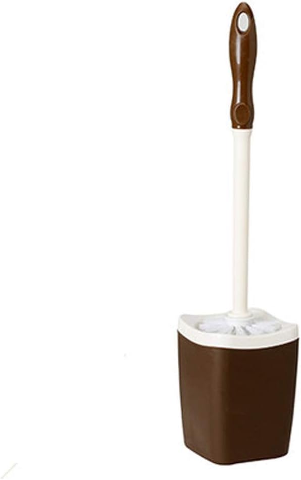 Toilet Brush,Toilet Scrubber,Toilet Brushes & Holders - Silicone Toilet Cleaning Brush Kit with Soft Bristle Brush - for Hotels, Public Toilets, Toilets, Bathrooms, Etc.(Gray) (Brown)