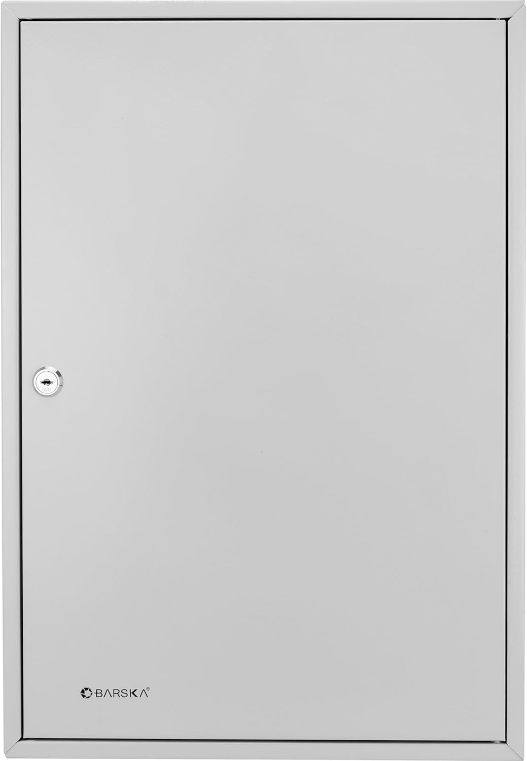 Barska 240 Position Key Cabinet with Numbered Hooks – Wall Mount Steel Key Organizer Safe with Index Log, White Key Tags & Lockable Door for Office or Business