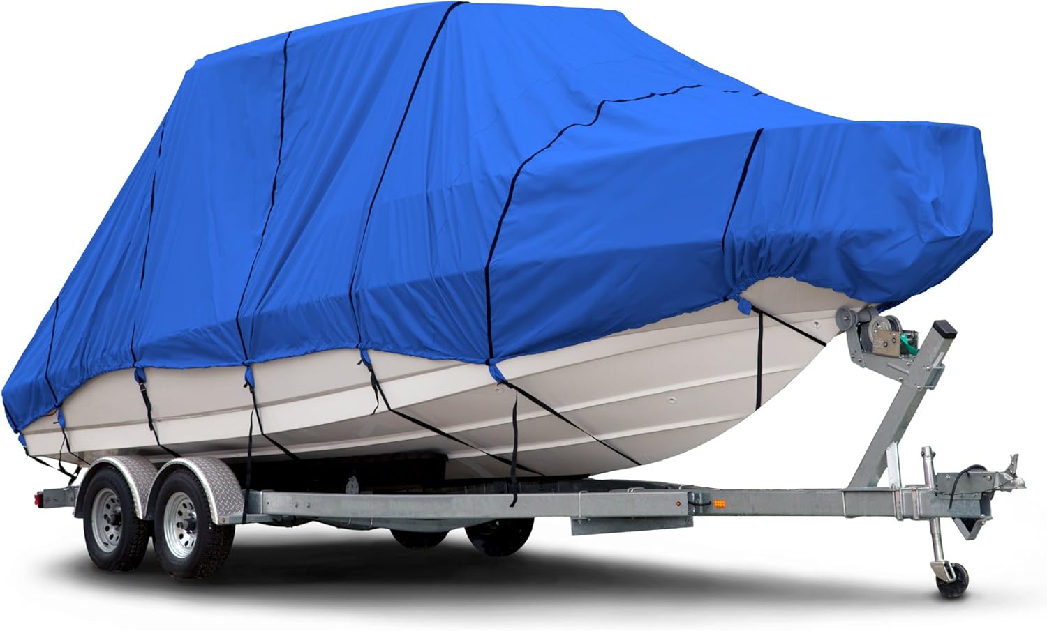 Budge B-620-X9 600 Denier Hard/T-Top Boat Cover Blue 27'-28' Long (Beam Width Up to 106