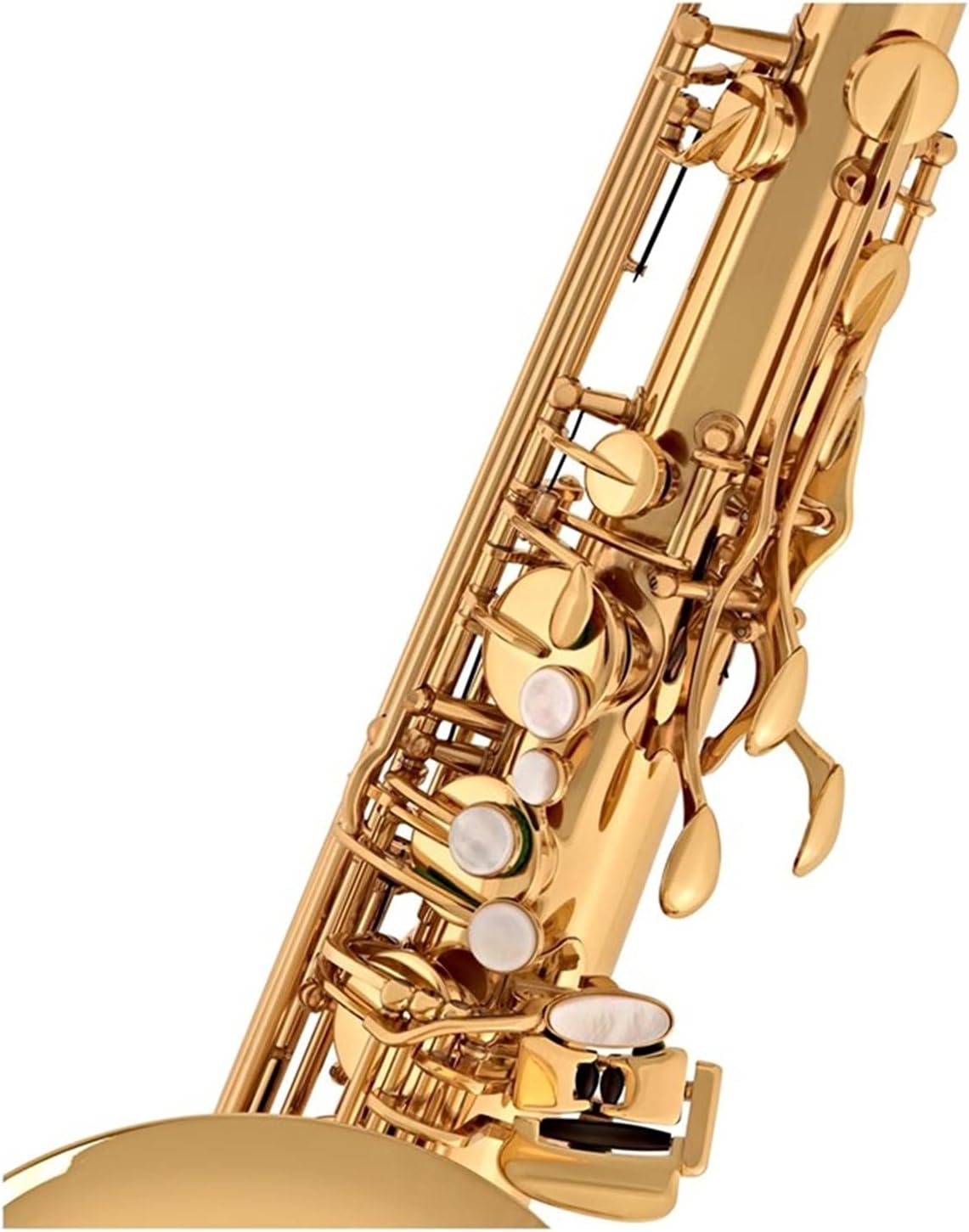 Sax Beginners Kit Tenor Saxophone B Flat Brass Nickel Plated Musical Instruments Sax with Case Mouthpiece Wind Instrument (Color : ST110)