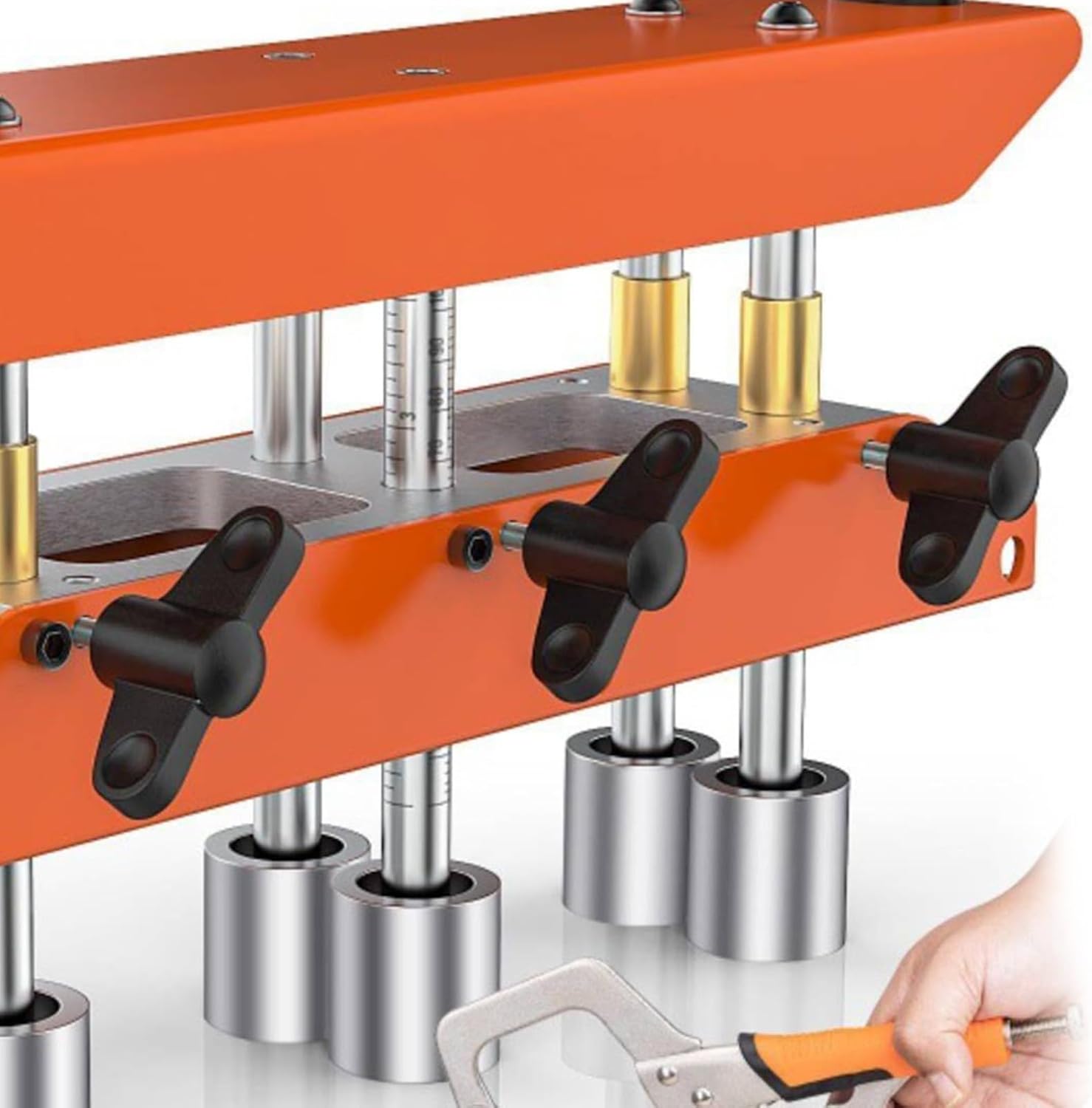 Roller Bender 0-90 Degree 13-130mm 3 Station Sheet Metal Bending Tool with V Shaped Roller for Metal Roofing Materials Metal bending for industrial production