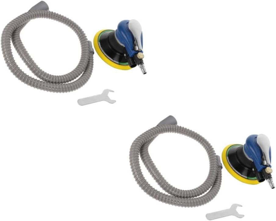 2sets Pneumatic Grinding Machine Lightweight Handheld Polishing Tool for Efficient Sanding and Grinding Dust Extraction