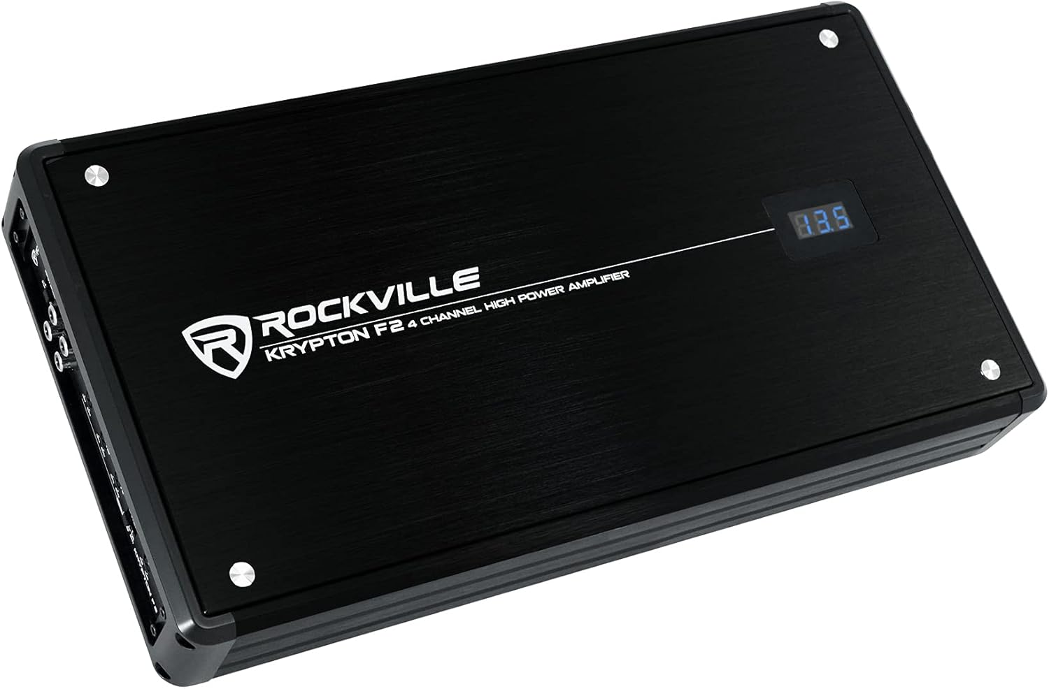 Rockville KRYPTON F2 3200W 4-Channel 2-Ohm Car Amplifier, Dyno-Certified, MOSFET, Adjustable Crossover, Remote Control, Perfect for Car Audio and Subs