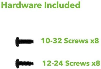 Navepoint 1U 19-Inch Fixed 4-Post Rack Mount Server Shelf with Adjustable Depth from 18-34 Inch Black