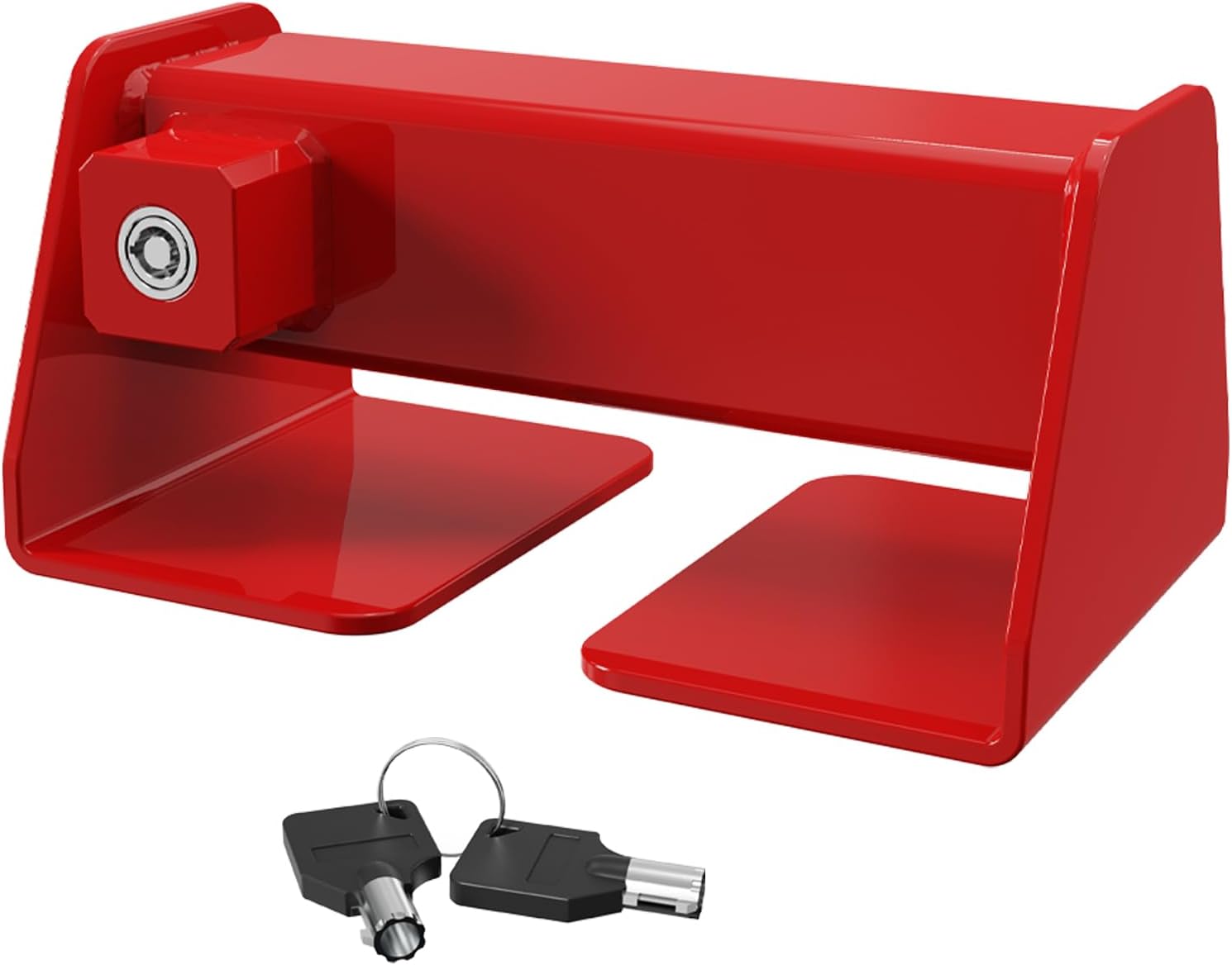 Cargo Door Lock, Shipping Container Lock Heavy Duty, Red Powder Coated Finish - Maximum Security Semi Trailer Door Lock, for Semi Trailers Trucks, Cargo Vans