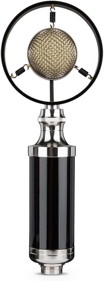 Condenser Microphone Mobile Phone Computer Recording Vintage Handheld Microphone System, Black