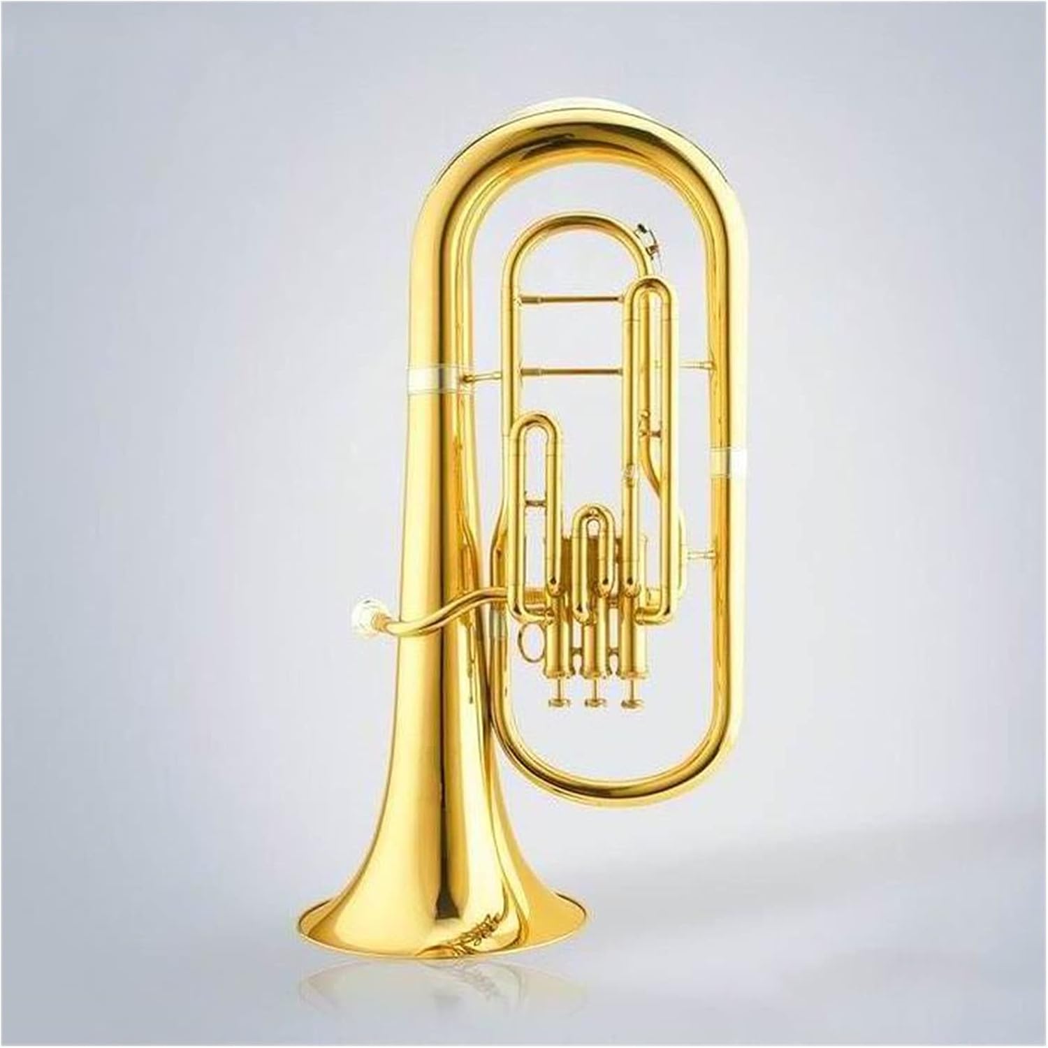 Gold Lacquer Piston Valve Euphonium 3 Pistons Student Euphonium