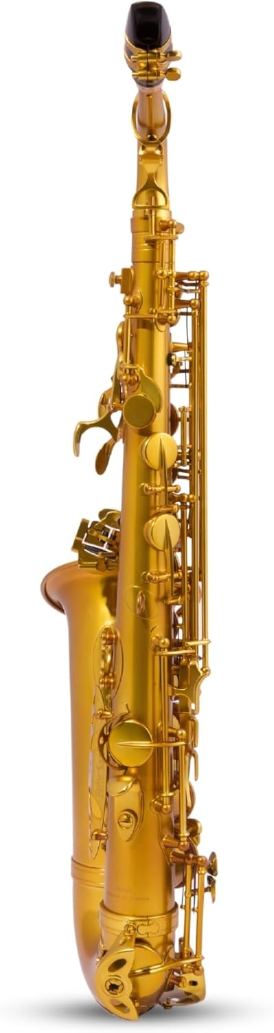 BetterSax Session Alto Saxophone Matte Dark Gold Finish — Hand-Crafted Professional Saxophone — Enhanced Tone, Projection & Ergonomics — Includes Professional Hand-Finished Mouthpiece