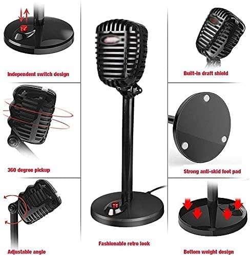 USB Streaming Microphone Professional Recording PC Laptop USB Microphone for Streaming Recording Podcast Singing