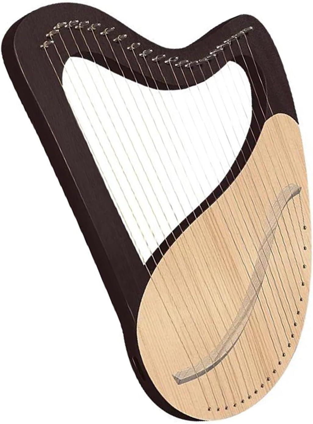 Lyre Harp Set Harp 21 String Music Mahogany Wood Harp Triangle Musical Instrument Gift For Music Lovers