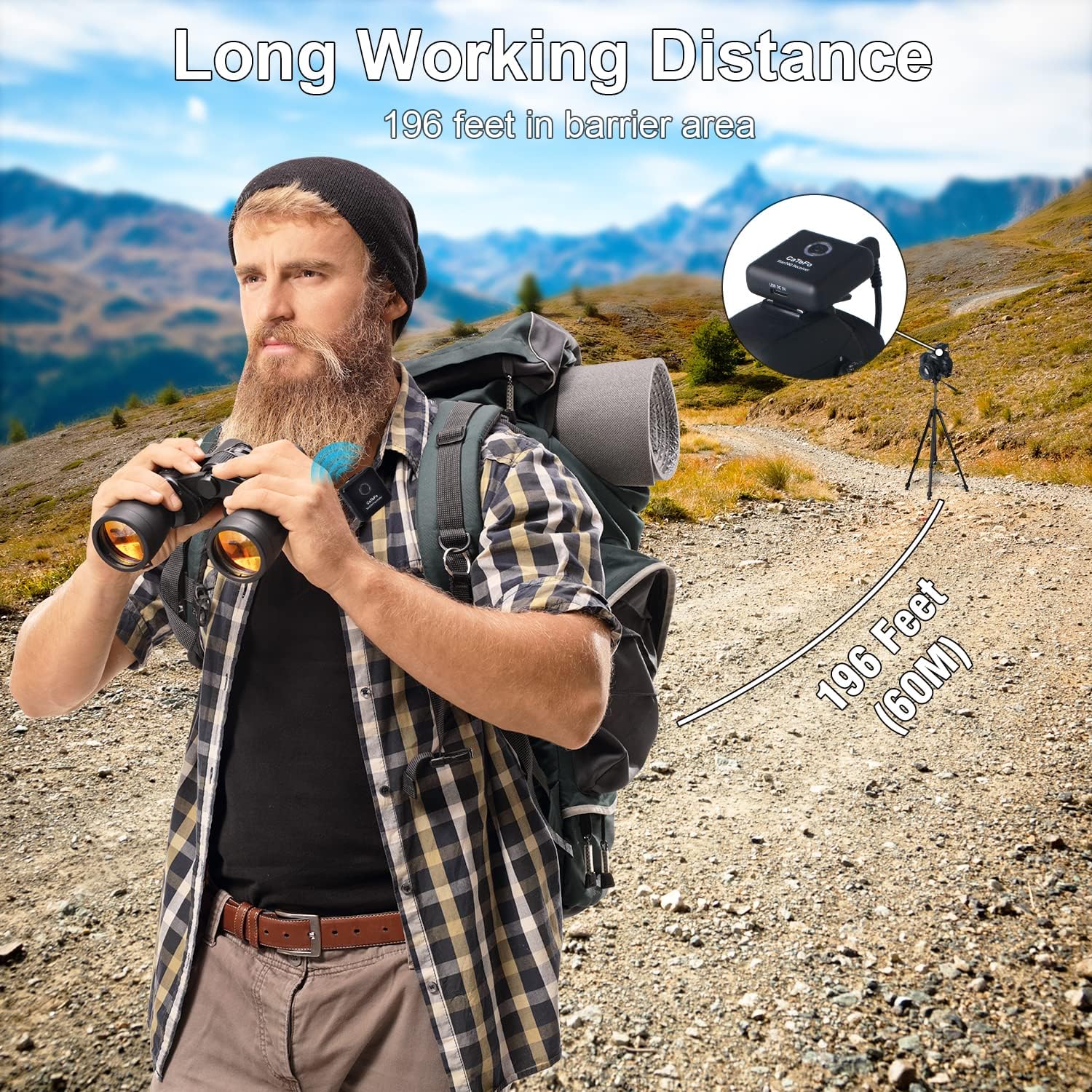 Star200 T2 2.4GHz Dual Channel Wireless Lavalier Microphone System, Tiny Omnidirectional Microphone for Smartphone Audio Video Vlog YouTube Facebook Live Recording, 200' ft Audio Range