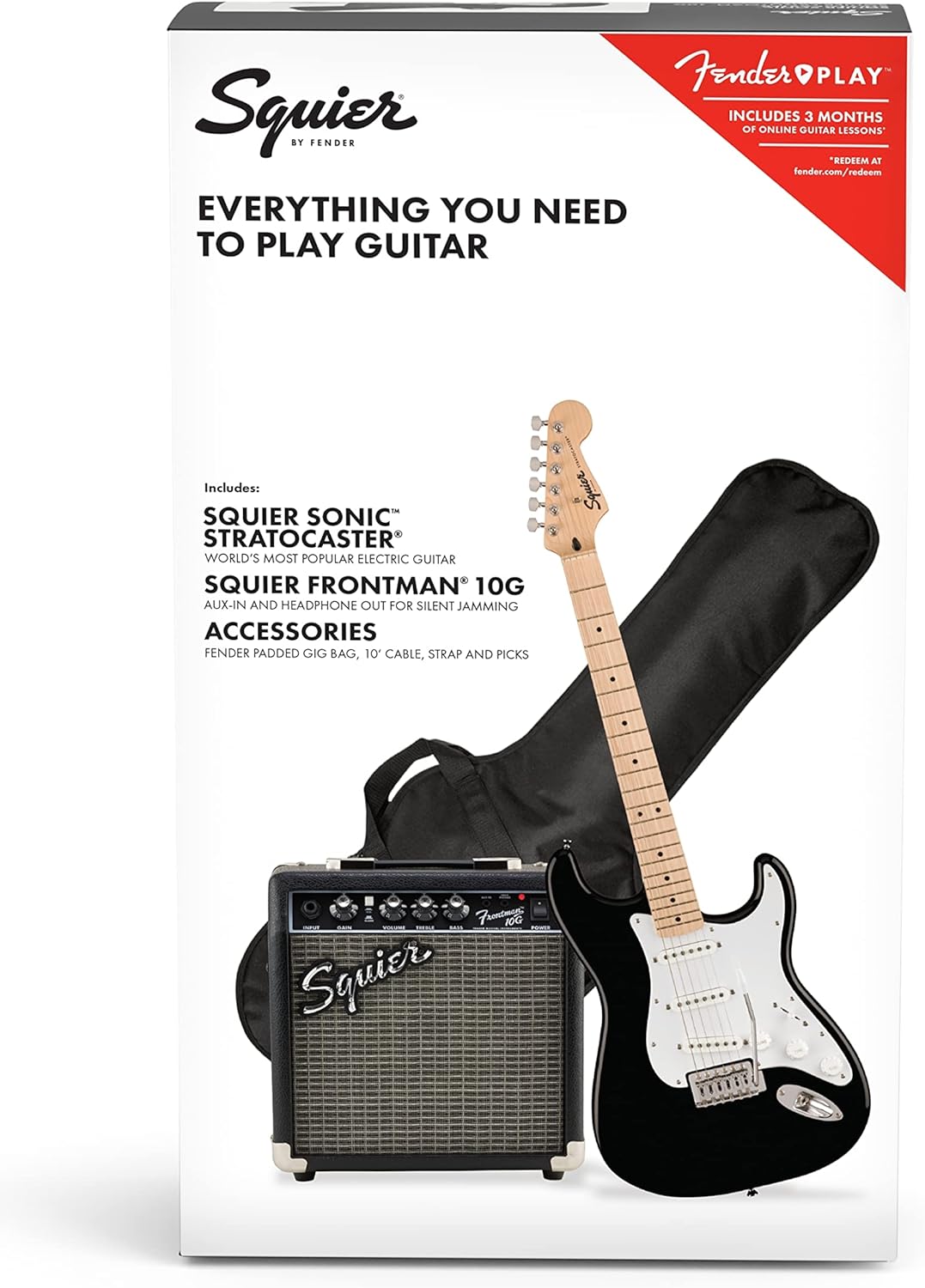 Fender Electric Guitar, Right, Black (371720406)