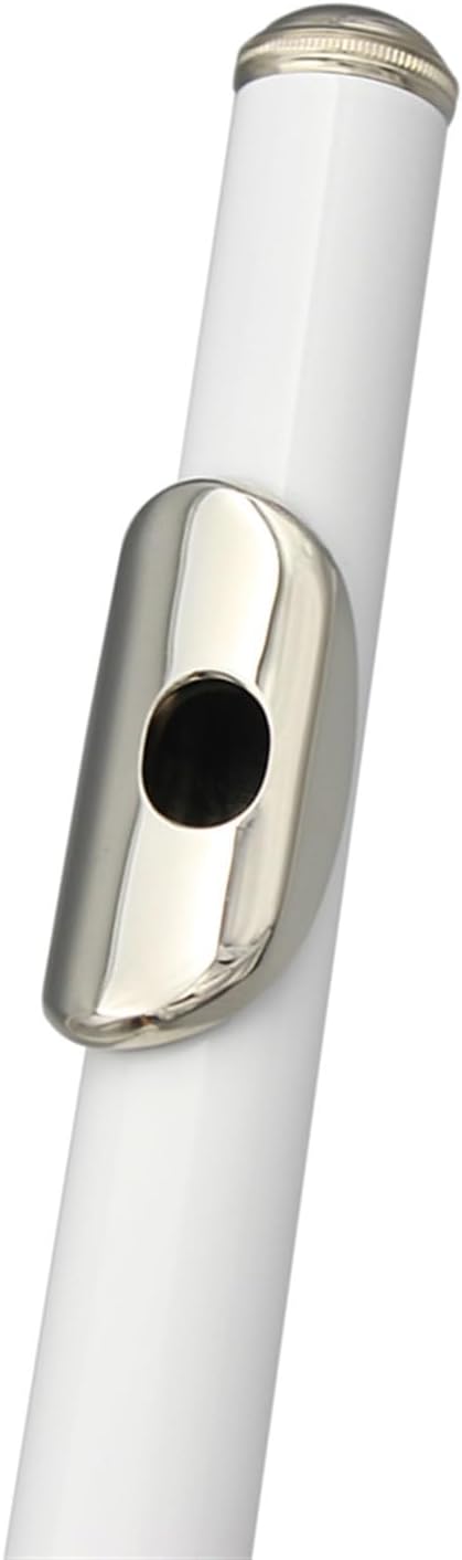 Flute White 16 Holes C Tone Flute with E Key Woodwind Instrument Closed Key Cupronickel Tube Flute with Box Flutes Musical Instruments