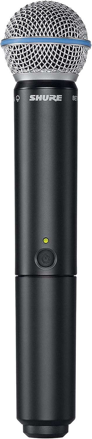 Shure BLX288/B58 Wireless Microphone System - 14-Hour Battery Life, 300 ft Range, UHF | Includes (2) BETA 58A Handheld Vocal Mics, Dual Channel Receiver | H11 Band (BLX288/B58-H11)
