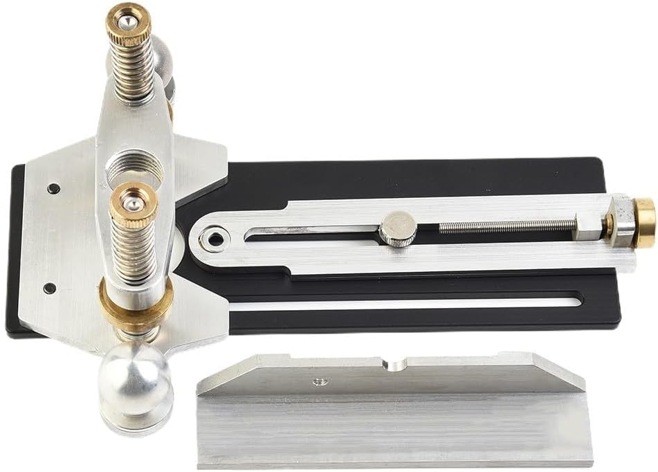 Rotary Tool Plunge Router Base With Router Edge Guide Soundhole And Rosette Routing Jig For Guitar Bass Fretted Instrument Work, DIY Milling Circular Hole Luthier Tool