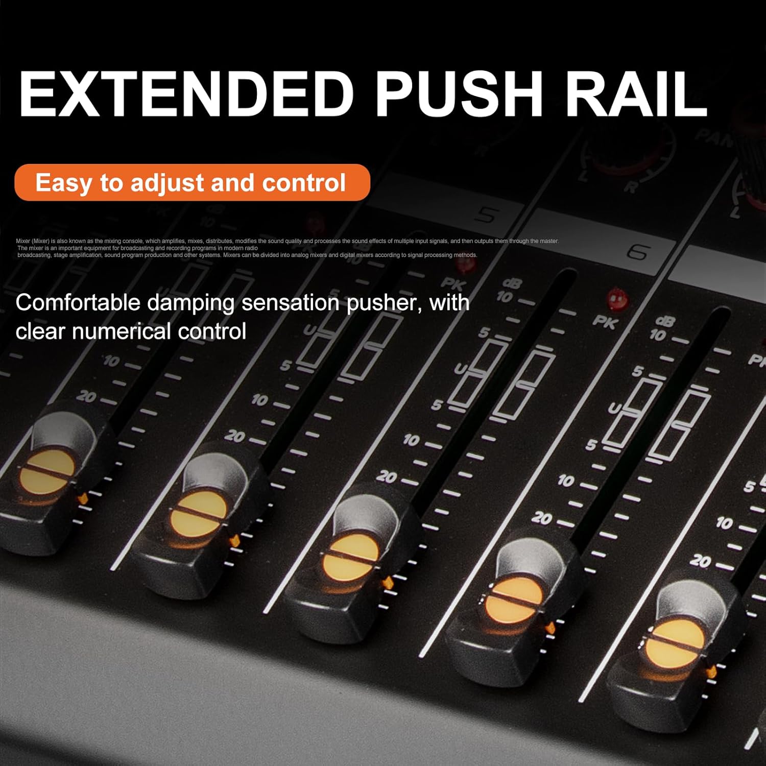 KA8 Professional 8-Channel Mixer Audio Interface with Digital USB, MP3, Bluetooth Input, and 48V Phantom Power – Ideal for DJs, Churches, Schools, and Parties – Pro Level Performance