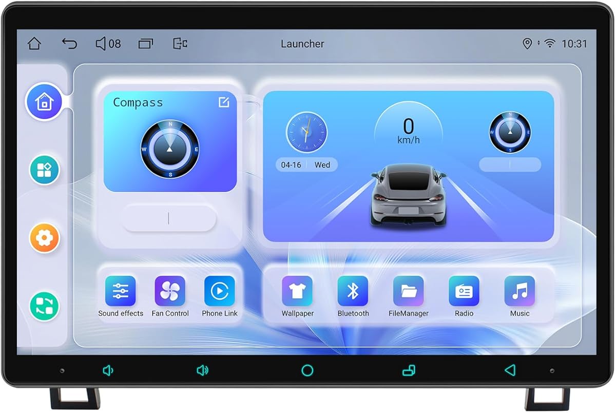 JOYING Android 13 Car Radio for Toyota Tundra 2007-2013 Sequoia 2008-2019, 11.6 Inch Touchscreen Car Stereo with Wireless Carplay & Android Auto, FM, GPS Navigation, Bluetooth 5.1, SWC(JY-TT115N8)
